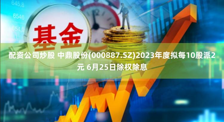 配资公司炒股 中鼎股份(000887.SZ)2023年度拟每10股派2元 6月25日除权除息