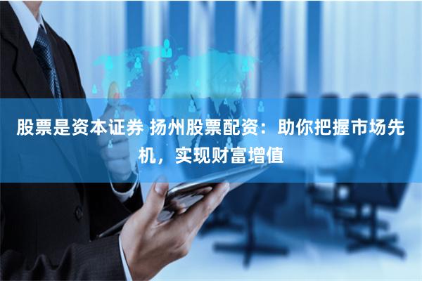 股票是资本证券 扬州股票配资：助你把握市场先机，实现财富增值
